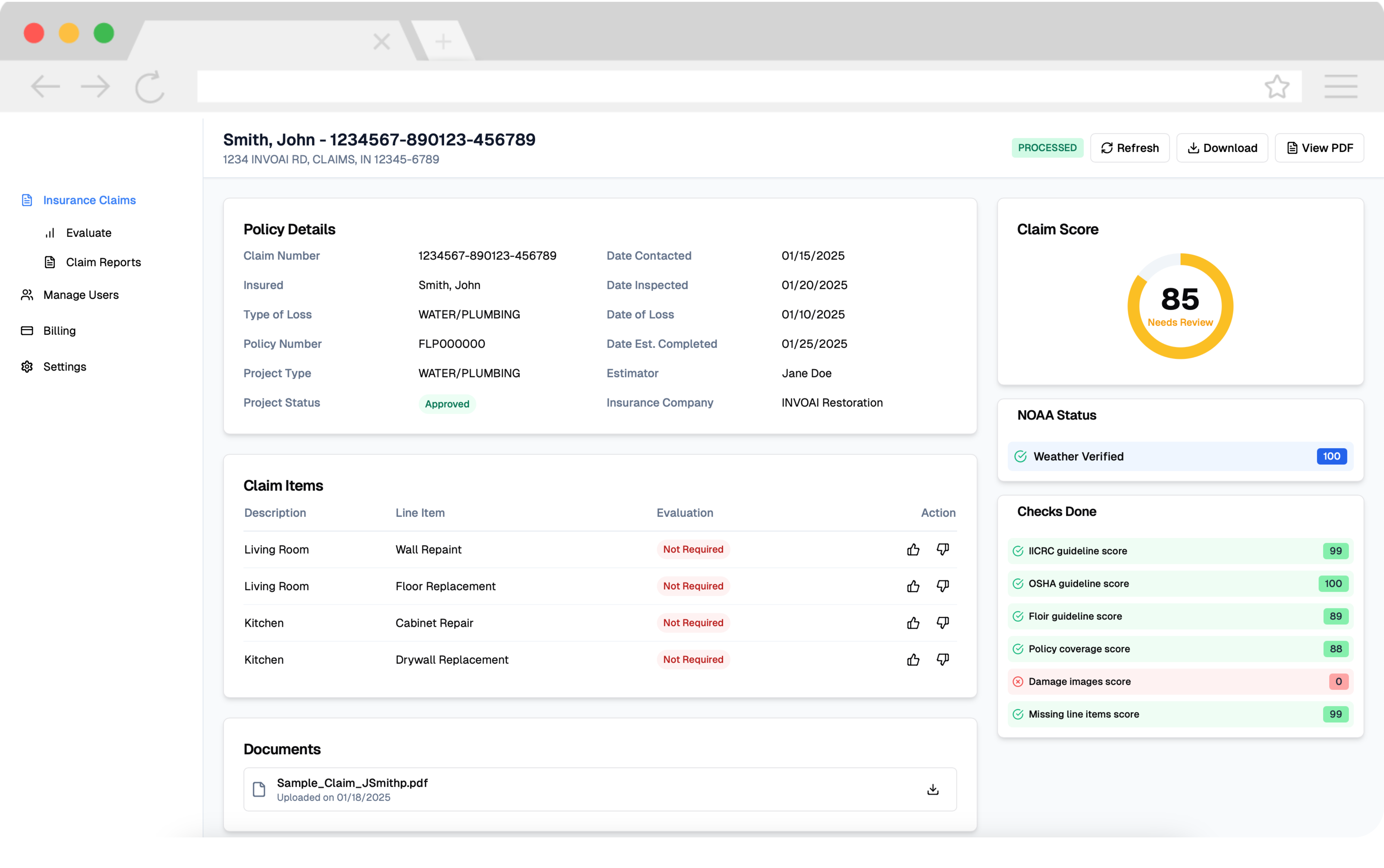 Vettala Dashboard Interface